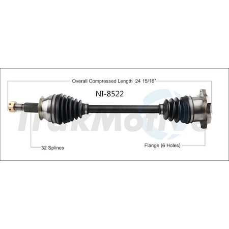 Surtrack Axle Cv Axle Shaft, Ni-8522 NI-8522